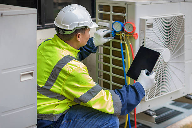 Professional Hvac technician working in Twin City, GA